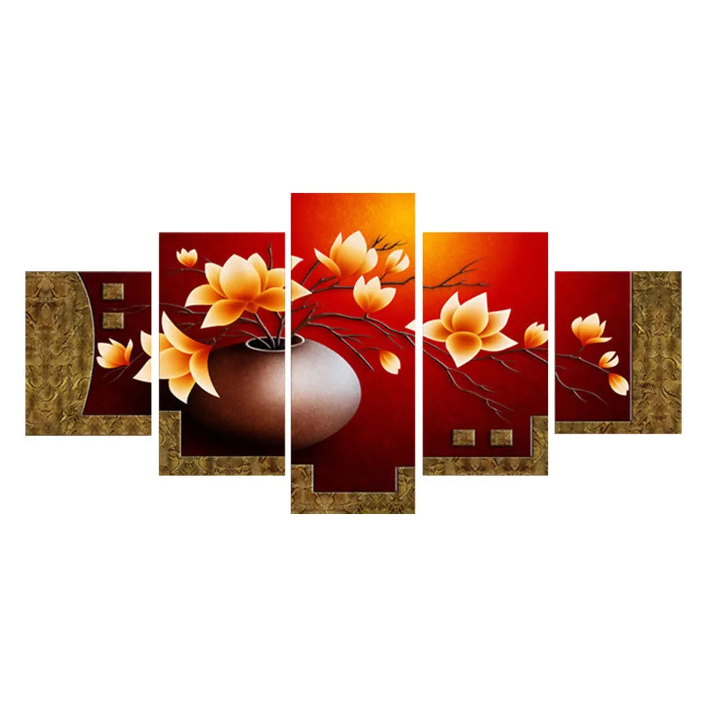 Paintings Picture Canvas Art Living Flower Painting Print Vase Room 5 Piece Oil Home Decor
Paintings Picture Canvas Art Living Flower Painting Print Vase Room 5 Piece Oil Home Decor