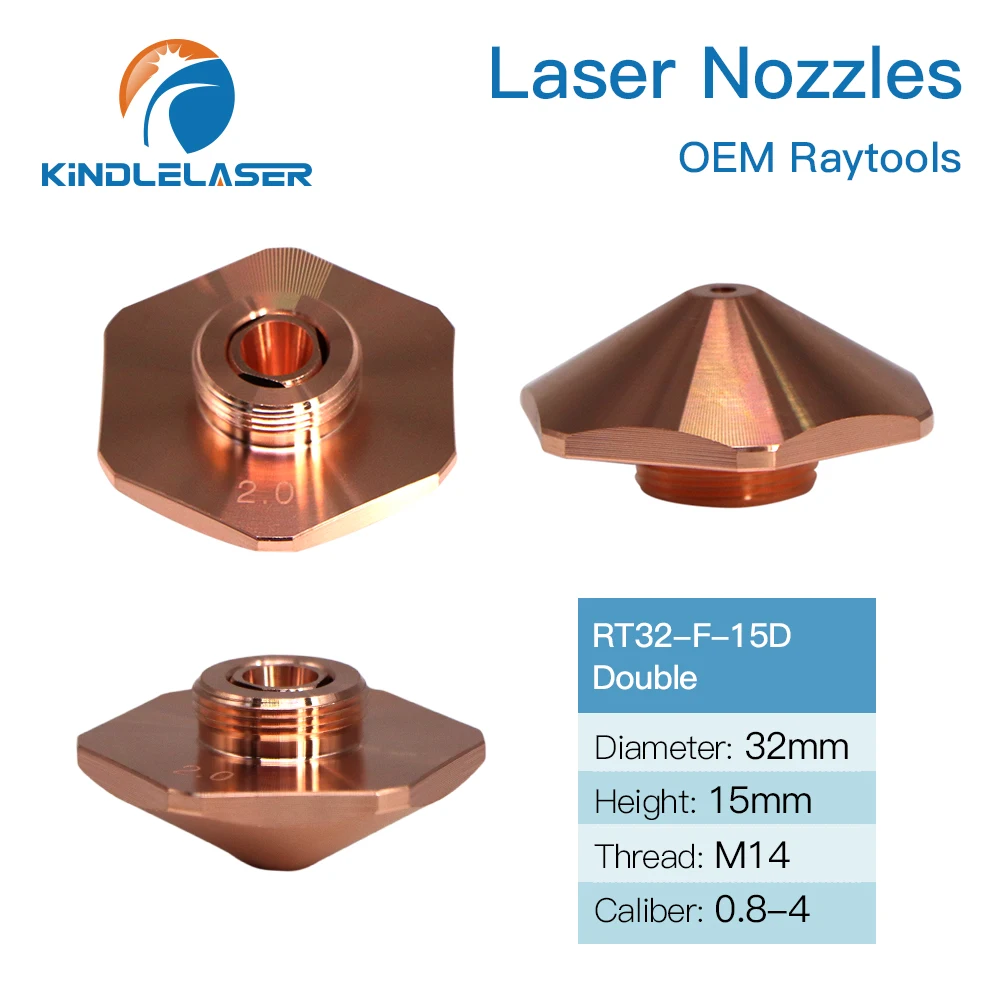KINDLELASER Bodor Laser Nozzles Single/Double Layers Dia.32mm H15 Caliber 0.8 - 4.0mm For Bodor Empower Fiber Laser Cutting Head
KINDLELASER Bodor Laser Nozzles Single/Double Layers Dia.32mm H15 Caliber 0.8 - 4.0mm For Bodor Empower Fiber Laser Cutting Head