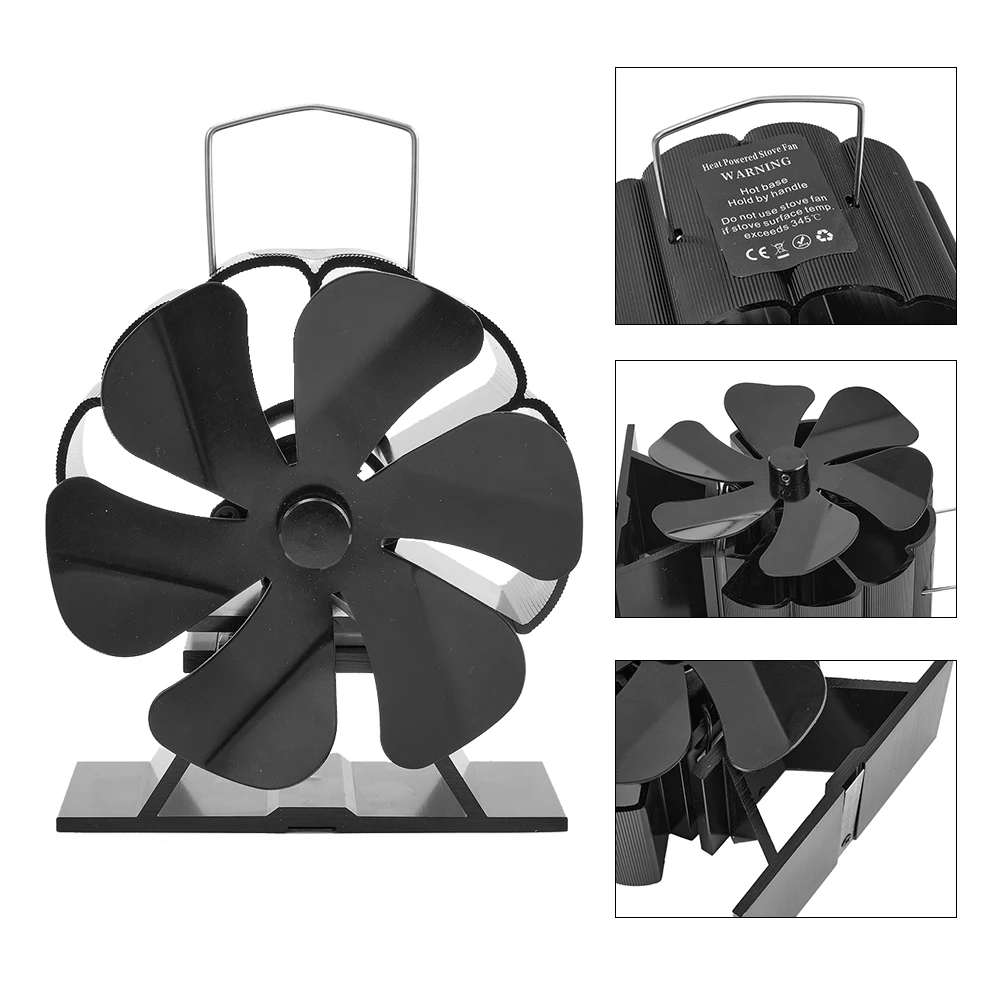 Mini Black Fireplace 6 Blade Heat Powered Stove Fan Log Wood Burner Ecofan Quiet Home Fireplace Fan Efficient Heat Distribution
Mini Black Fireplace 6 Blade Heat Powered Stove Fan Log Wood Burner Ecofan Quiet Home Fireplace Fan Efficient Heat Distribution