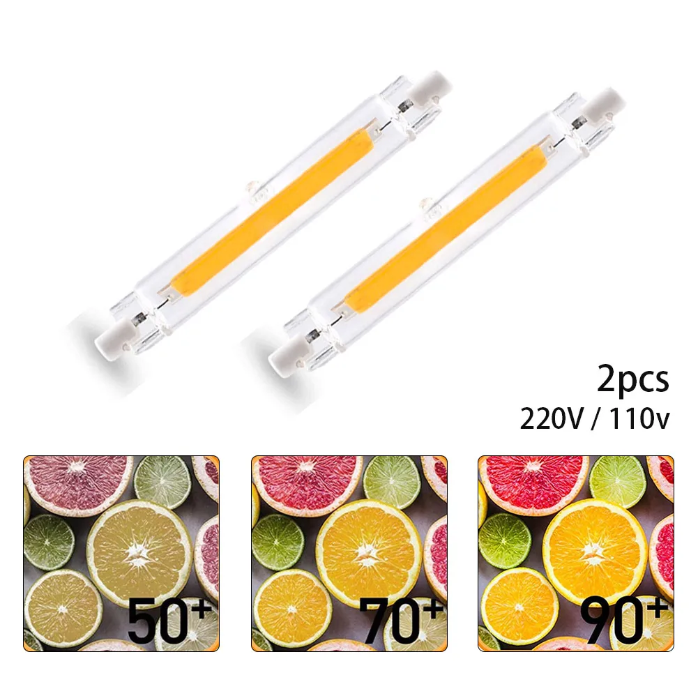 R7S LED 78mm 5W 8W Spotlight 118mm 10W 20W COB Lamp Bulb Glass Tube Light Halogen Lamp Replacement AC110V 220V Lighting Part
R7S LED 78mm 5W 8W Spotlight 118mm 10W 20W COB Lamp Bulb Glass Tube Light Halogen Lamp Replacement AC110V 220V Lighting Part