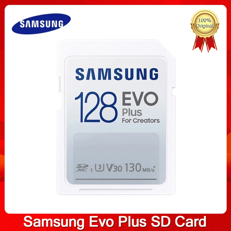 

Samsung Evo Pro Plus SD Card 128GB Flash Memory Card 64GB 32GB 256GB U1 U3 4K V10 V30 Read speed 130MB/s Microsd 512GB SD Cards