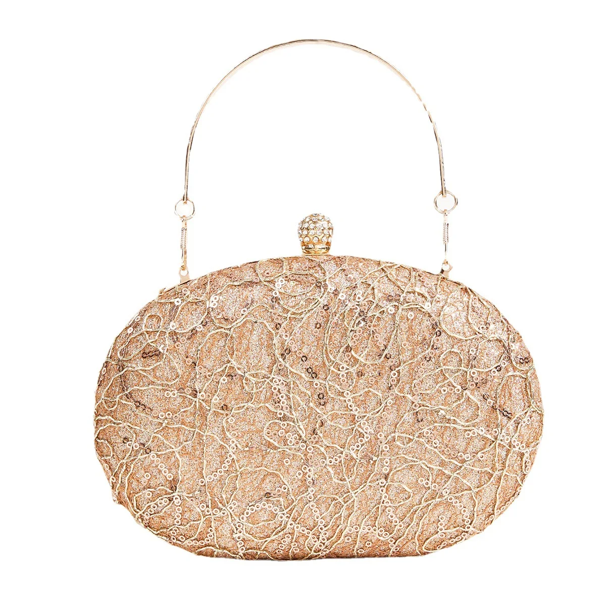 New Women Sequins Evening Bags Bling Egg Shaped Wedding Clutch Purse Mini Chain Shoulder Bags Mini Wallets 2 Colors
New Women Sequins Evening Bags Bling Egg Shaped Wedding Clutch Purse Mini Chain Shoulder Bags Mini Wallets 2 Colors