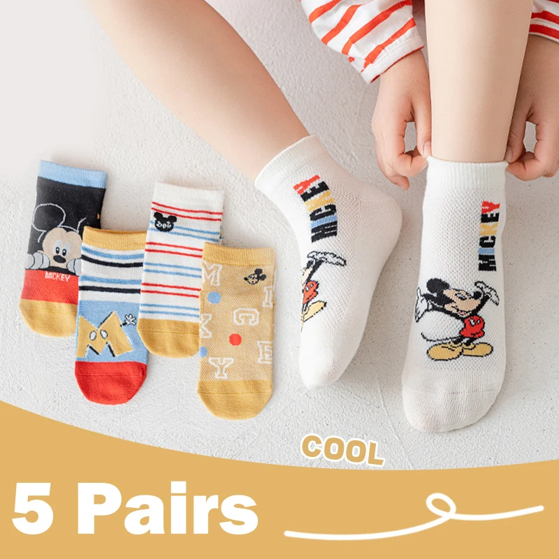 5 Pairs Disney Summer Children's Socks Cartoon Mickey kids Boys Short Socks cute girl sock Cotton Baby Spring Summer Sock 1-12 Y
5 Pairs Disney Summer Children's Socks Cartoon Mickey kids Boys Short Socks cute girl sock Cotton Baby Spring Summer Sock 1-12 Y