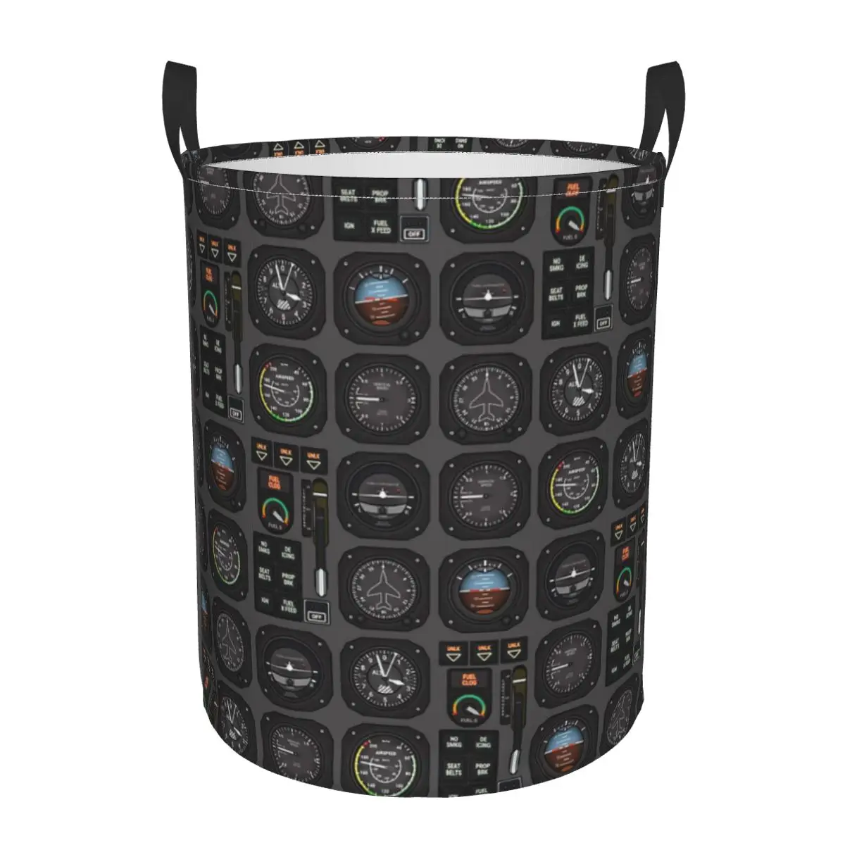 Pilot Flight Instruments Dirty Laundry Basket Waterproof Home Organizer Basket Clothing Kids Toy Storage Basket
Pilot Flight Instruments Dirty Laundry Basket Waterproof Home Organizer Basket Clothing Kids Toy Storage Basket