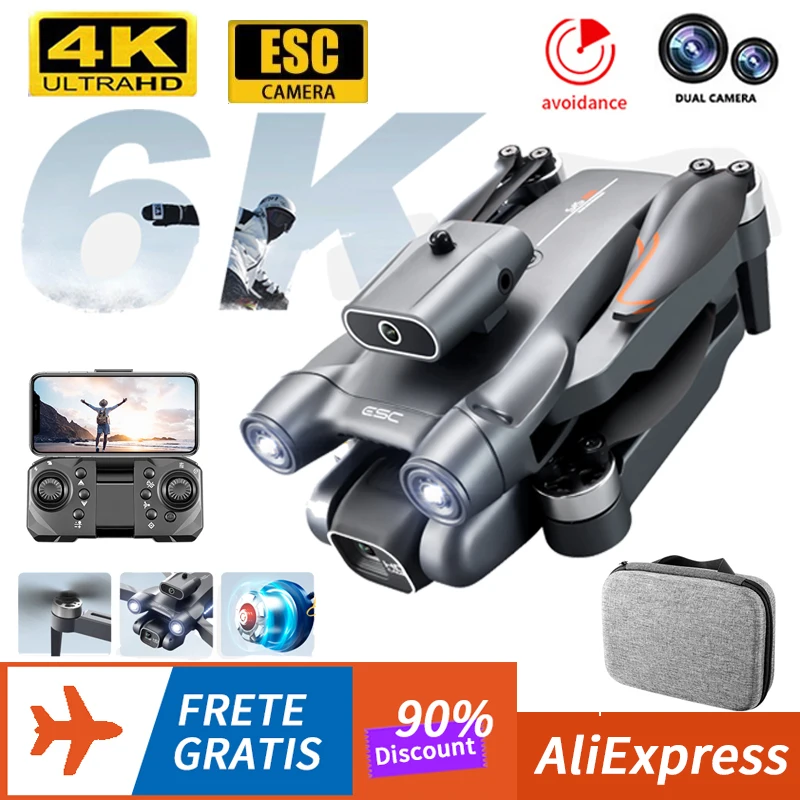 LS1S Mini 6K HD Anti-shake Dual Camera Drone Vision Obstacle Avoidance Brushless Motor WIFI RC Dron Professional FPV Quadcopter
LS1S Mini 6K HD Anti-shake Dual Camera Drone Vision Obstacle Avoidance Brushless Motor WIFI RC Dron Professional FPV Quadcopter