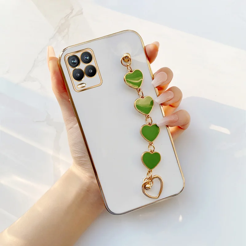 Light Green Love Bracelet Electroplated Case for Realme 8 4G 5G 8i 8s 9i 9 Pro Plus V13 V25 Q5 Q3i Narzo 30 50 Girls'love chain
Light Green Love Bracelet Electroplated Case for Realme 8 4G 5G 8i 8s 9i 9 Pro Plus V13 V25 Q5 Q3i Narzo 30 50 Girls'love chain
