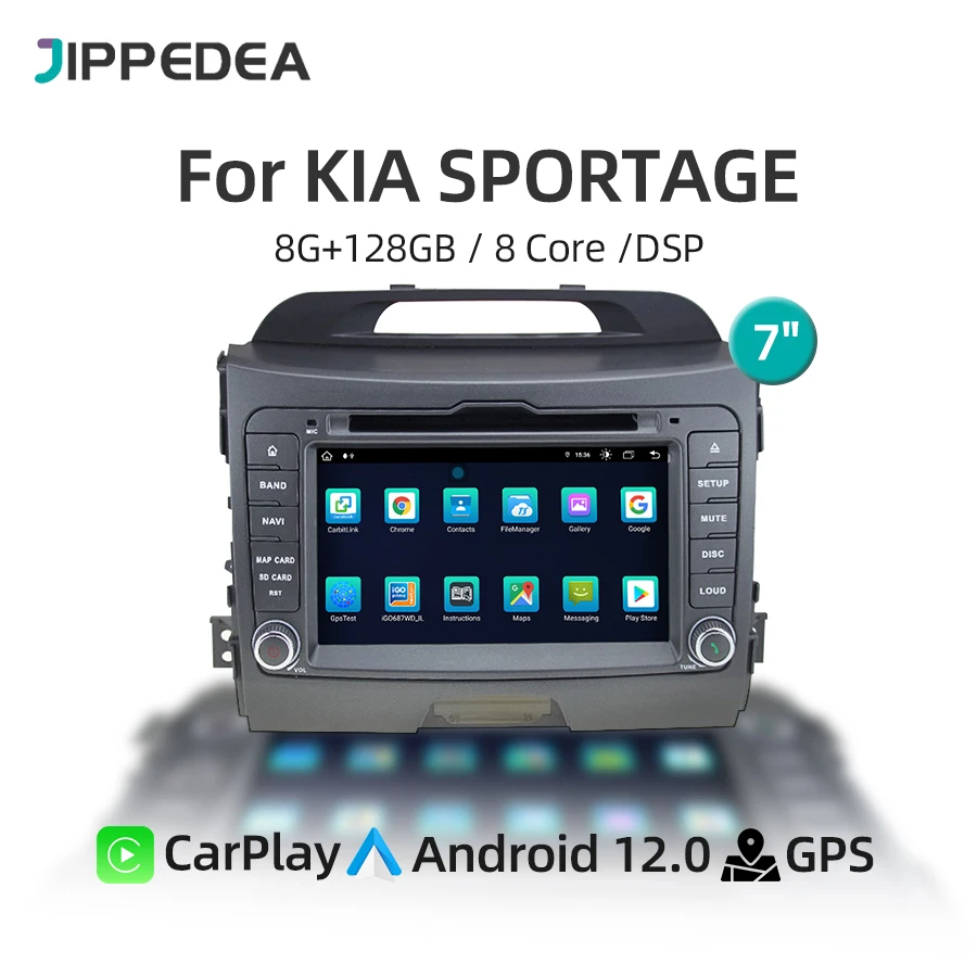Car DVD Multimedia Player CarPlay Android 12 GPS 4G WiFi DSP Car Stereo Radio Bluetooth For Kia SPORTAGE 2010-2012 Head unit 
Car DVD Multimedia Player CarPlay Android 12 GPS 4G WiFi DSP Car Stereo Radio Bluetooth For Kia SPORTAGE 2010-2012 Head unit