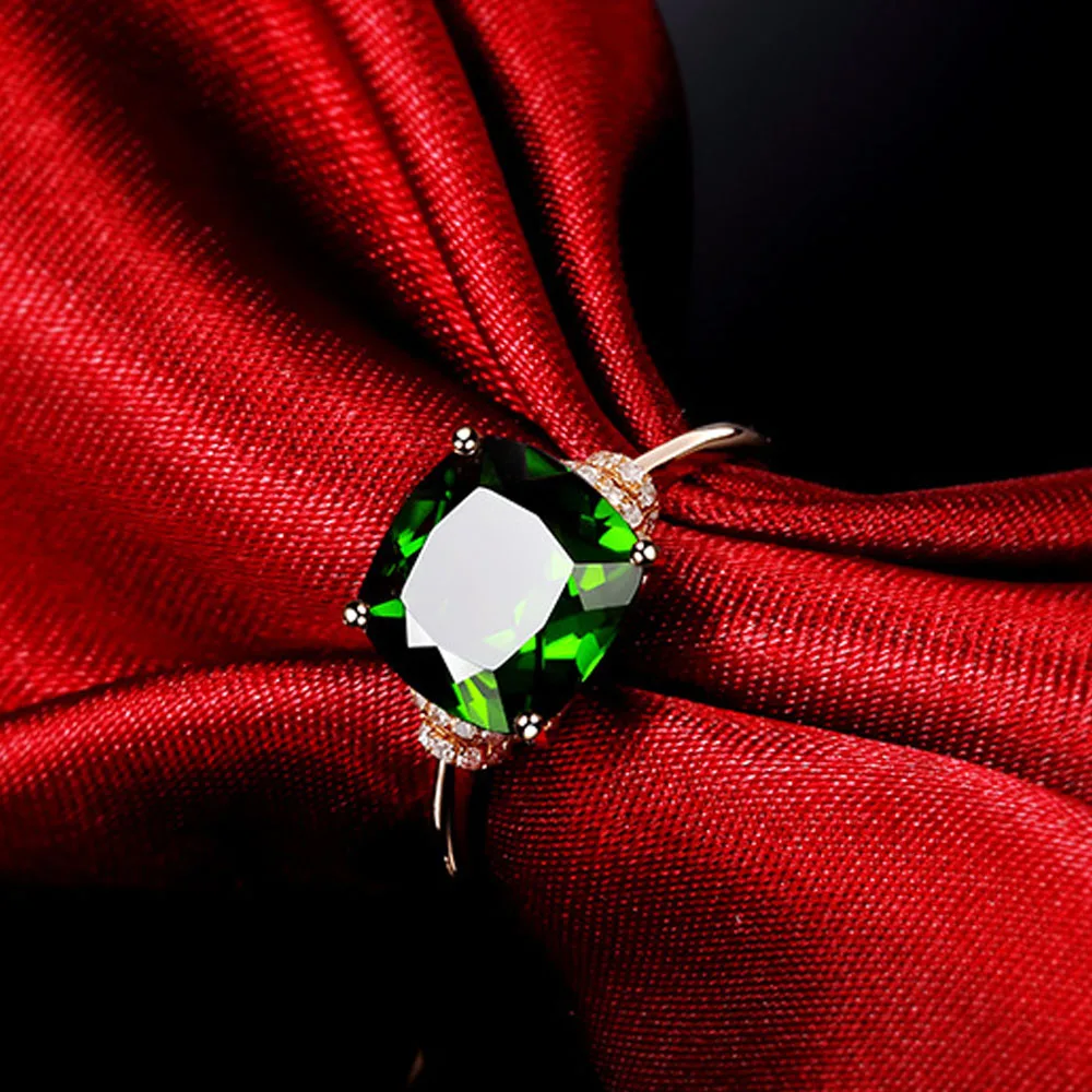 HOYON 14K Rose Gold Color Green Ring for Women Anillos Natural Emerald Gemstone Topaz Bizuteria Jewelry Ring with Box
HOYON 14K Rose Gold Color Green Ring for Women Anillos Natural Emerald Gemstone Topaz Bizuteria Jewelry Ring with Box