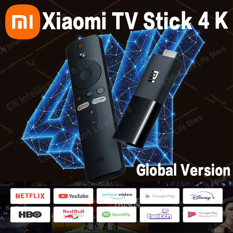 

Global Version Xiaomi Mi TV Stick Android Stick 9.0 Quad Core 1080P DTS HD Decoding 1G RAM 8G ROM Netflix Wifi Google Assistant