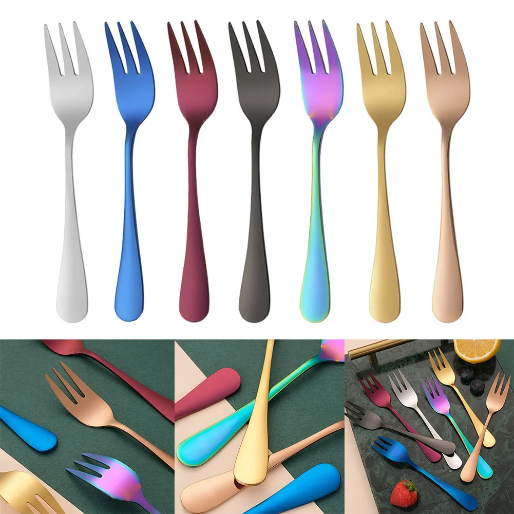 8Pcs Stainless Steel Colourful Forks For Meat Fruit Desserts Ice Cream Cake Fork For Hotel Wedding Party Tableware Cutlery Set
8Pcs Stainless Steel Colourful Forks For Meat Fruit Desserts Ice Cream Cake Fork For Hotel Wedding Party Tableware Cutlery Set
