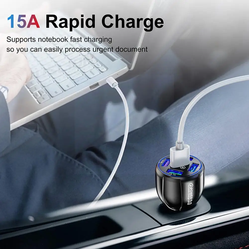15 А, 5 портов Usb, автомобильная зарядка, мини светодиодная Быстрая зарядка для 12 мобильный телефон, адаптер зарядного устройства в автомобиль...
15 А, 5 портов Usb, автомобильная зарядка, мини светодиодная Быстрая зарядка для 12 мобильный телефон, адаптер зарядного устройства в автомобиль...