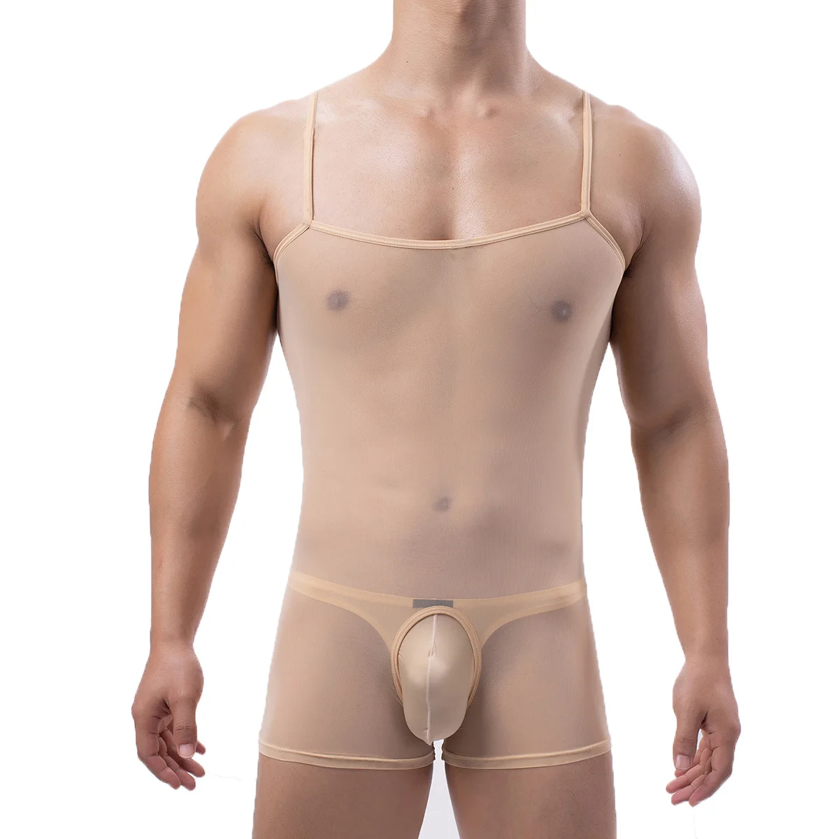 

Sexy Mens Bodysuit Lingerie Jockstrap Men Mesh See Through Suspenders Bodysuits Jumpsuit Erotic Nightwear Sissy Body Shaper Gay