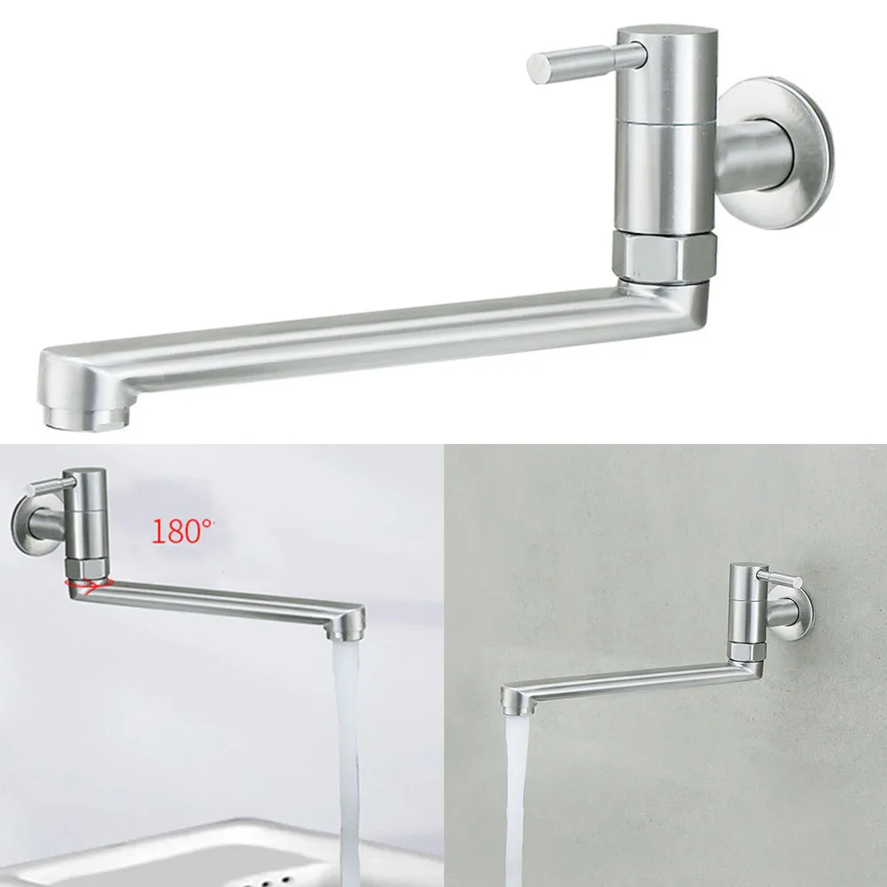 Kitchen Faucet Stainless Steel 360 Degree Rotation Sink Tap Lengthened Swivel Single Cold Wall Style Tap Home Improvement
Kitchen Faucet Stainless Steel 360 Degree Rotation Sink Tap Lengthened Swivel Single Cold Wall Style Tap Home Improvement