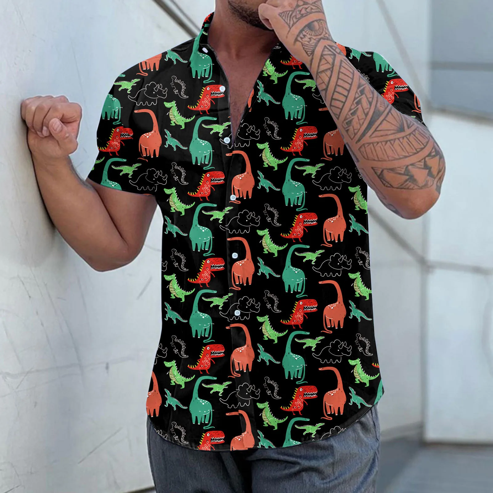 Men Short Sleeve Spring Summer Casual Printed Shirts Fashion Top Blouse Shirts Large Mens Long Sleeve Shirts
Men Short Sleeve Spring Summer Casual Printed Shirts Fashion Top Blouse Shirts Large Mens Long Sleeve Shirts
