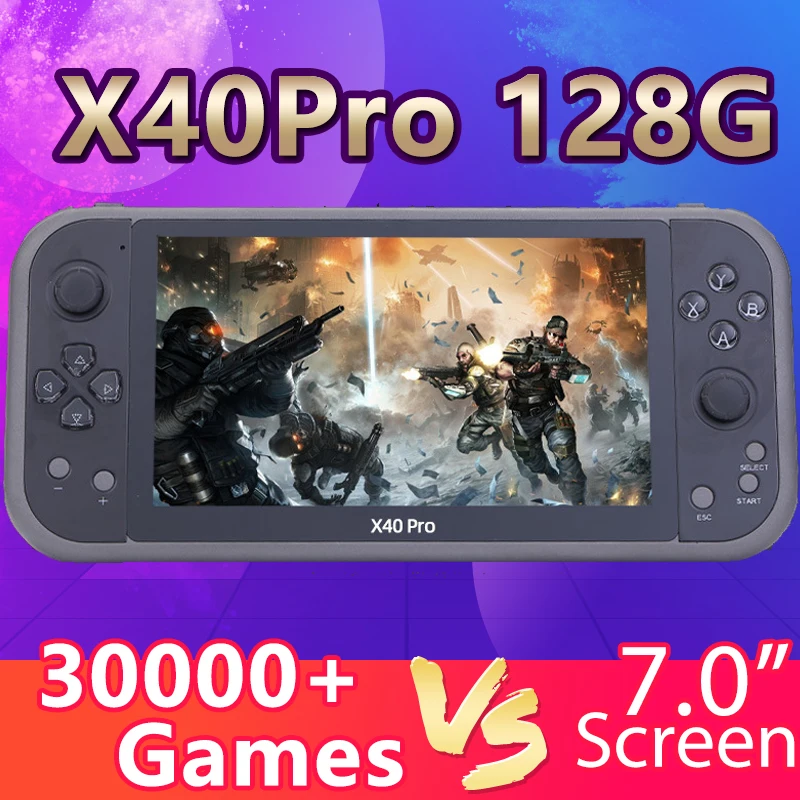 NEW X40Pro 7.0" LCD Double Rocker Portable Retro Game Console Video Built In 30000+ Games Connectable Handles Gifts for Child‘s
NEW X40Pro 7.0" LCD Double Rocker Portable Retro Game Console Video Built In 30000+ Games Connectable Handles Gifts for Child‘s