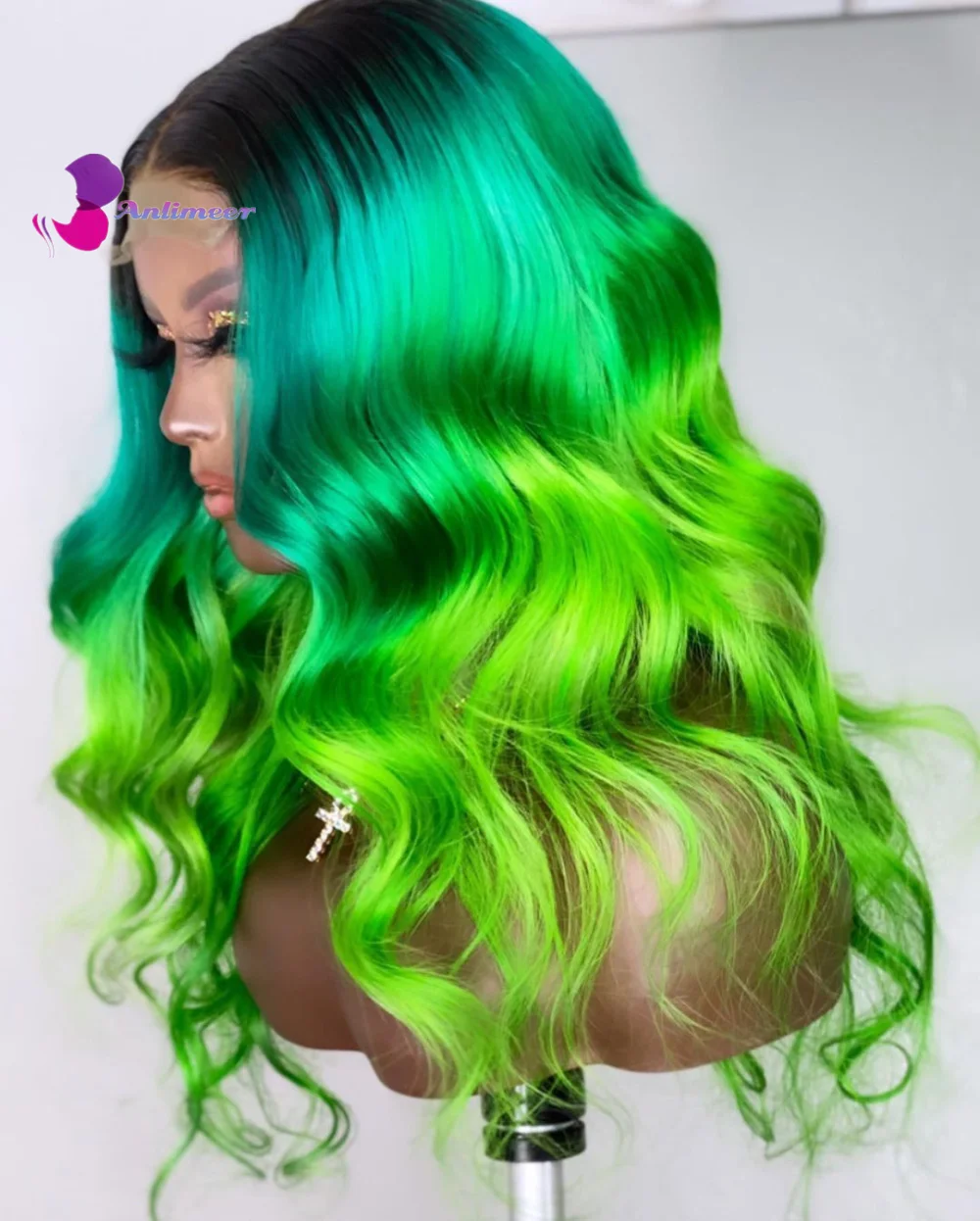 Rainbow Wigs Ombre Green Neon Green Wig 13X4 Lace Front Wig 100% Brazilian Body Wave Virgin Human Hair Colorful Wig for Women
Rainbow Wigs Ombre Green Neon Green Wig 13X4 Lace Front Wig 100% Brazilian Body Wave Virgin Human Hair Colorful Wig for Women