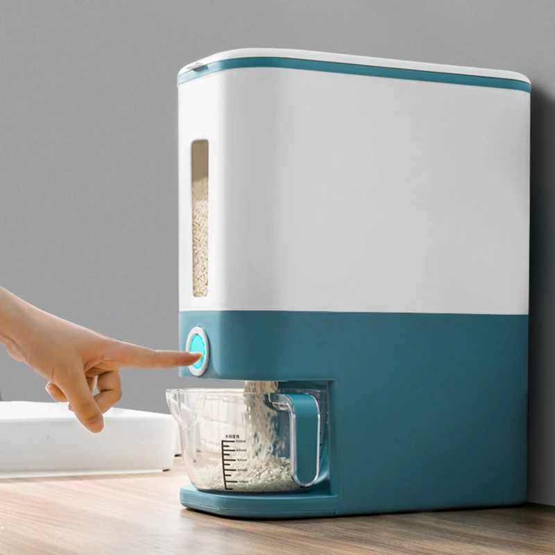 12KG Kitchen Sealed Rice Bucket Dispenser Box Transparent Visible Moisture Proof Grain Powder Box Storage Rice Box
12KG Kitchen Sealed Rice Bucket Dispenser Box Transparent Visible Moisture Proof Grain Powder Box Storage Rice Box
