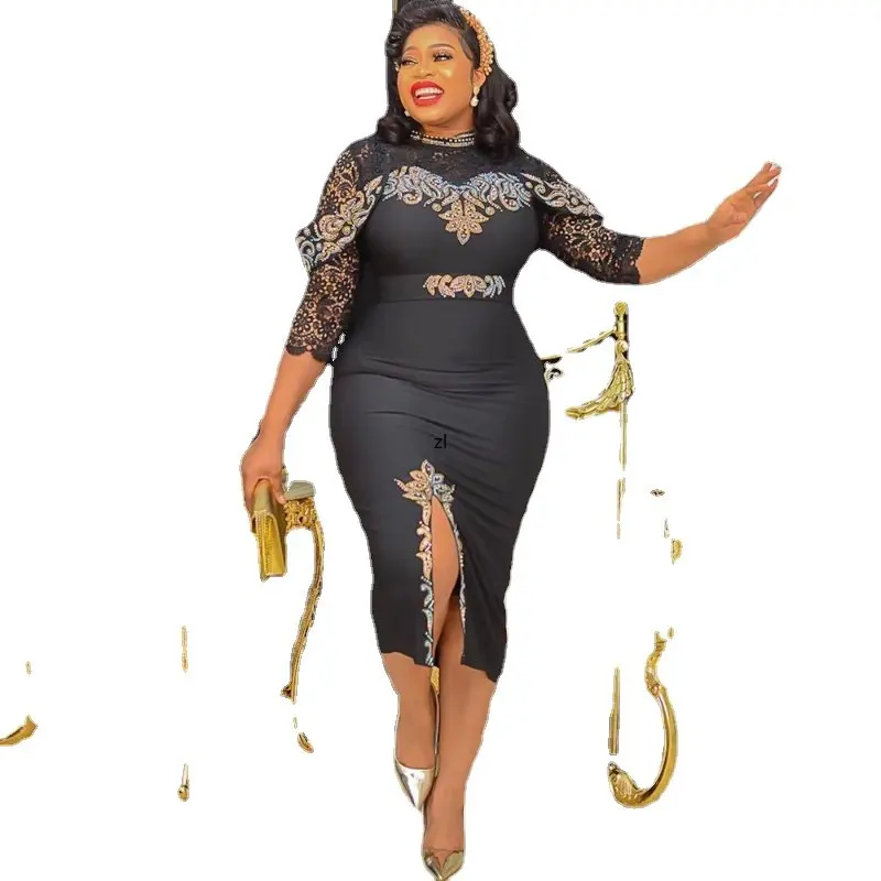 Turkey Dresses For Women African Designer Ankara Dashiki Lace Sleeve Maxi Robe Elegant Ladies Evening Dress Nigeria Clothing
Turkey Dresses For Women African Designer Ankara Dashiki Lace Sleeve Maxi Robe Elegant Ladies Evening Dress Nigeria Clothing