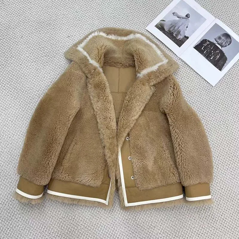 Женское пальто зимняя толстая теплая короткая длина роскошная модная куртка из