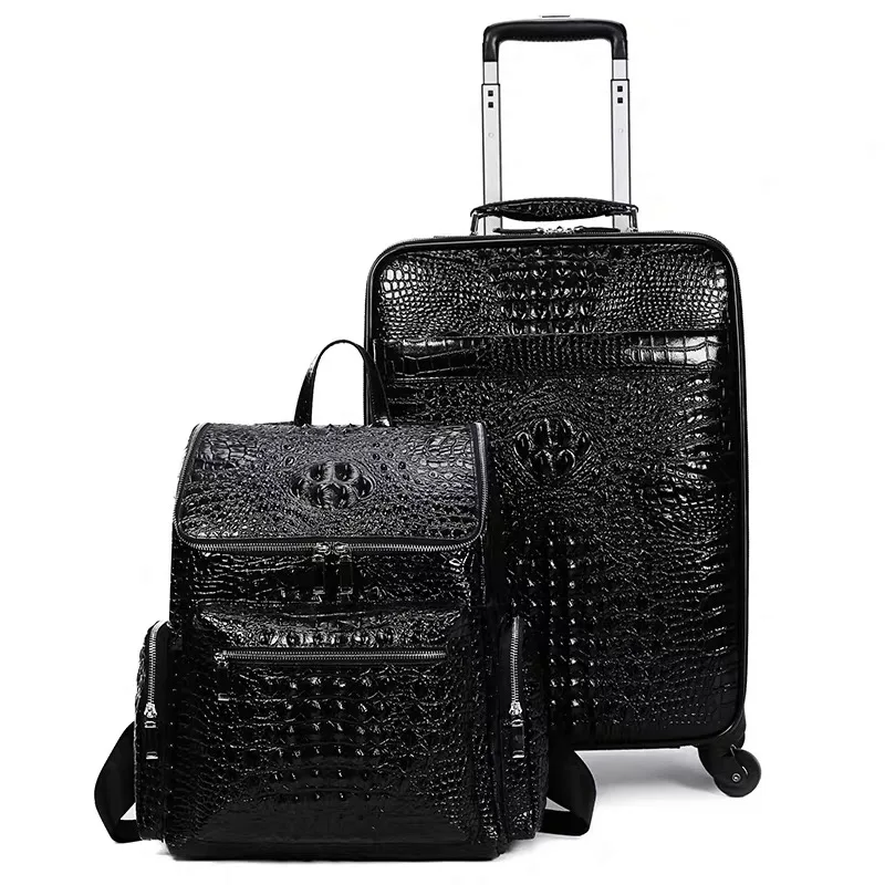 New Leather crocodile pattern travel luggage with handbag men head cowhide universal wheel suitcase 20 inch boarding case
New Leather crocodile pattern travel luggage with handbag men head cowhide universal wheel suitcase 20 inch boarding case