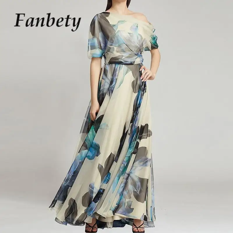 Women Fashion Stitching Loose Long Dress Vintage Patterm Printed Pleat Dress 2023 Elegant Diagonal Collar Boho Print Party Dress
Women Fashion Stitching Loose Long Dress Vintage Patterm Printed Pleat Dress 2023 Elegant Diagonal Collar Boho Print Party Dress