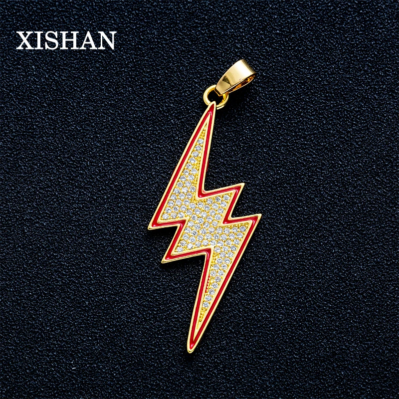 Fashion Iced Out Lightning Pendant & Necklace Crystal Statement Cubic Zircon Charms Hip Hop Men's Jewelry Gifts
Fashion Iced Out Lightning Pendant & Necklace Crystal Statement Cubic Zircon Charms Hip Hop Men's Jewelry Gifts