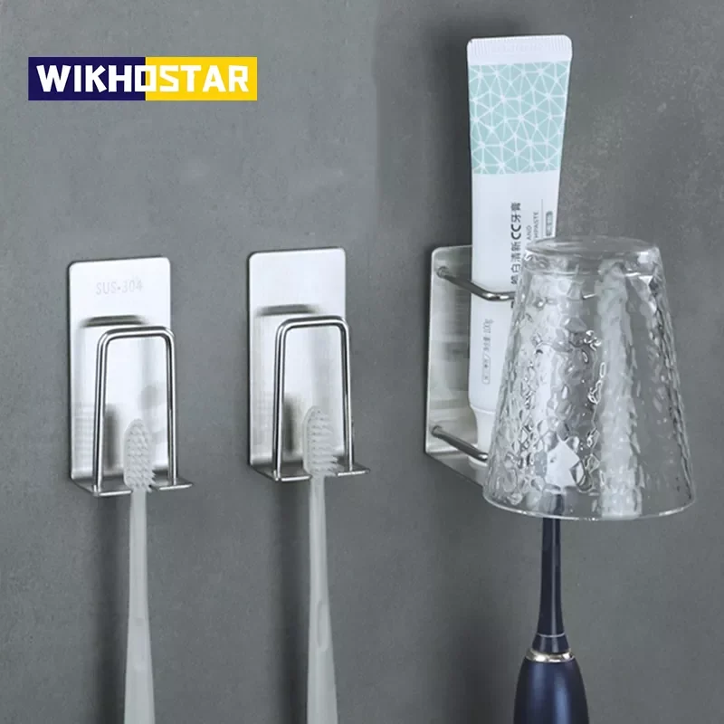 1/2 pcs Stainless Steel Toothbrush Holder Shaver Cup Wall Mount Toothbrush Storage Rack Bathroom Accessories Set
1/2 pcs Stainless Steel Toothbrush Holder Shaver Cup Wall Mount Toothbrush Storage Rack Bathroom Accessories Set