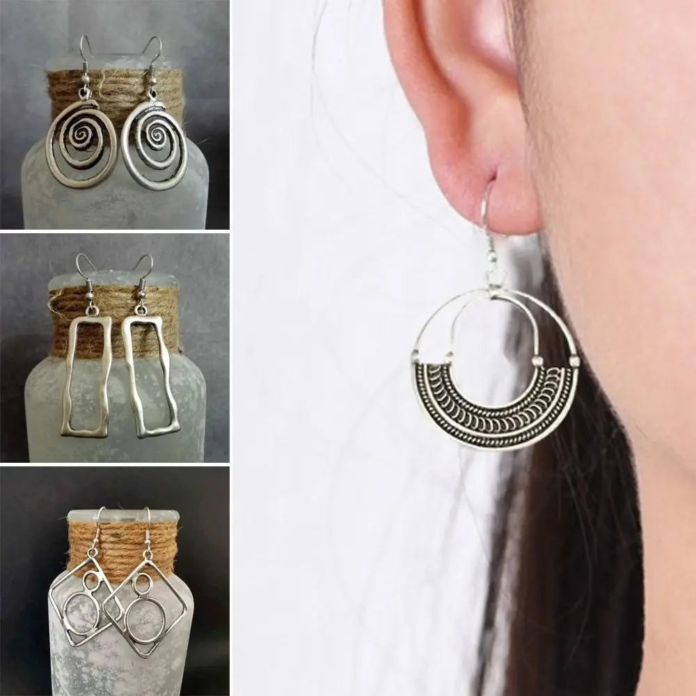 Alloy Dangle Earrings Fashion Fashion Jewelry Spiral/Circular/Rectangular/Square Drop Earrings Silver Hook Earrings Outdoor
Alloy Dangle Earrings Fashion Fashion Jewelry Spiral/Circular/Rectangular/Square Drop Earrings Silver Hook Earrings Outdoor