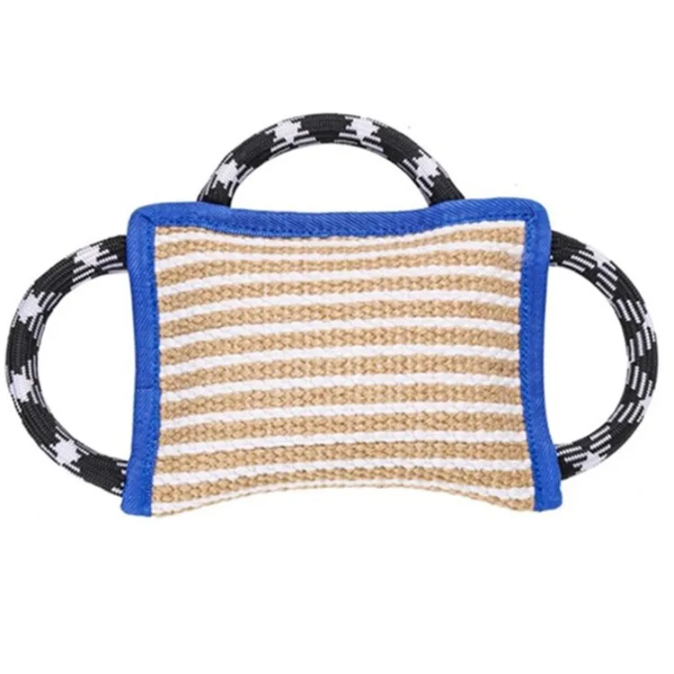 Safe Dog Training Bite Pillow Linen 3 Durable Handles Tough Tug Pet Dog Toy for Medium Large Dogs Interactive Playing Game
Safe Dog Training Bite Pillow Linen 3 Durable Handles Tough Tug Pet Dog Toy for Medium Large Dogs Interactive Playing Game