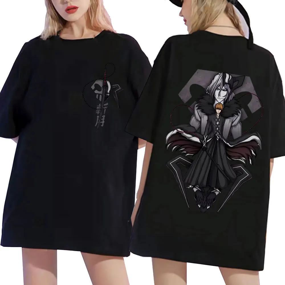 Japanese Anime Bleach Kurosaki Ichigo Graphic Print T Shirts Men's Casual Oversized O-collar T-shirt Men Women Y2k Short Sleeve
Japanese Anime Bleach Kurosaki Ichigo Graphic Print T Shirts Men's Casual Oversized O-collar T-shirt Men Women Y2k Short Sleeve