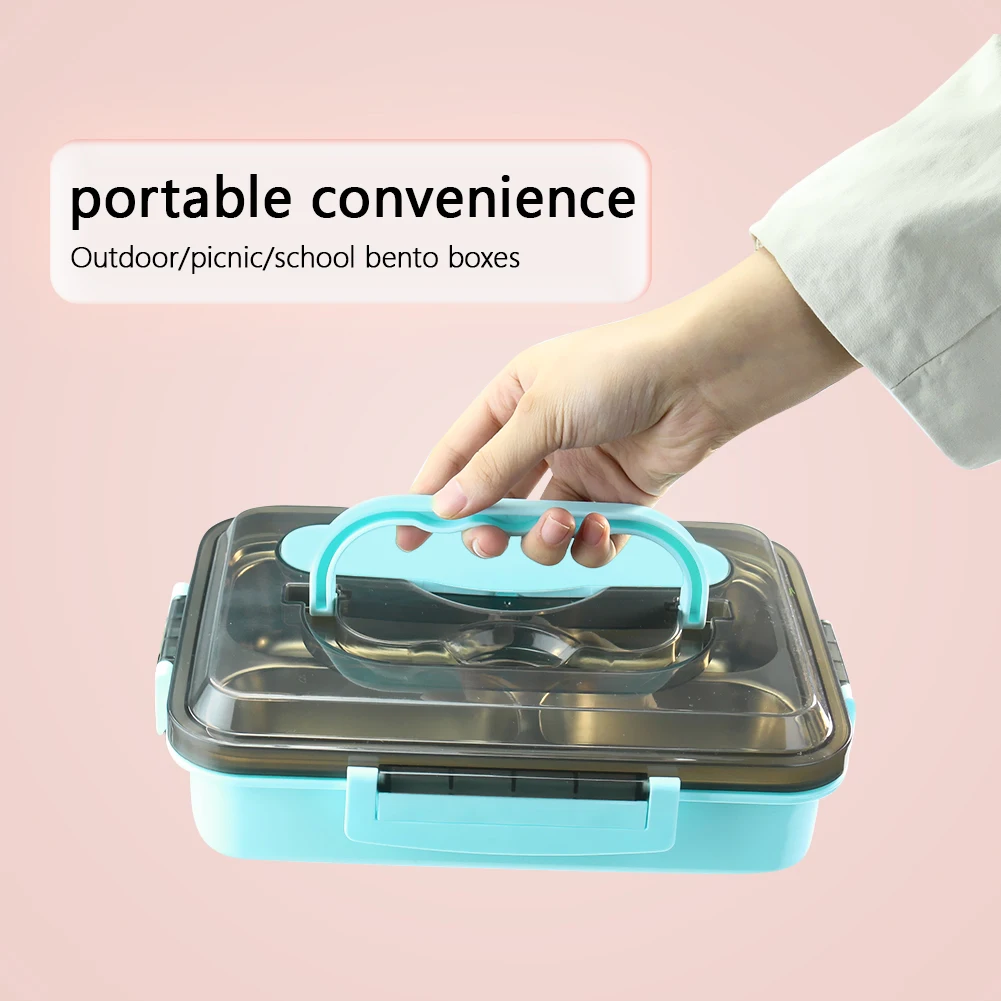 304 Stainless Steel Lunch Box Compartments Bento Box Tableware for Outdoor Camping Picnic Food Container with Spoon Chopsticks
304 Stainless Steel Lunch Box Compartments Bento Box Tableware for Outdoor Camping Picnic Food Container with Spoon Chopsticks