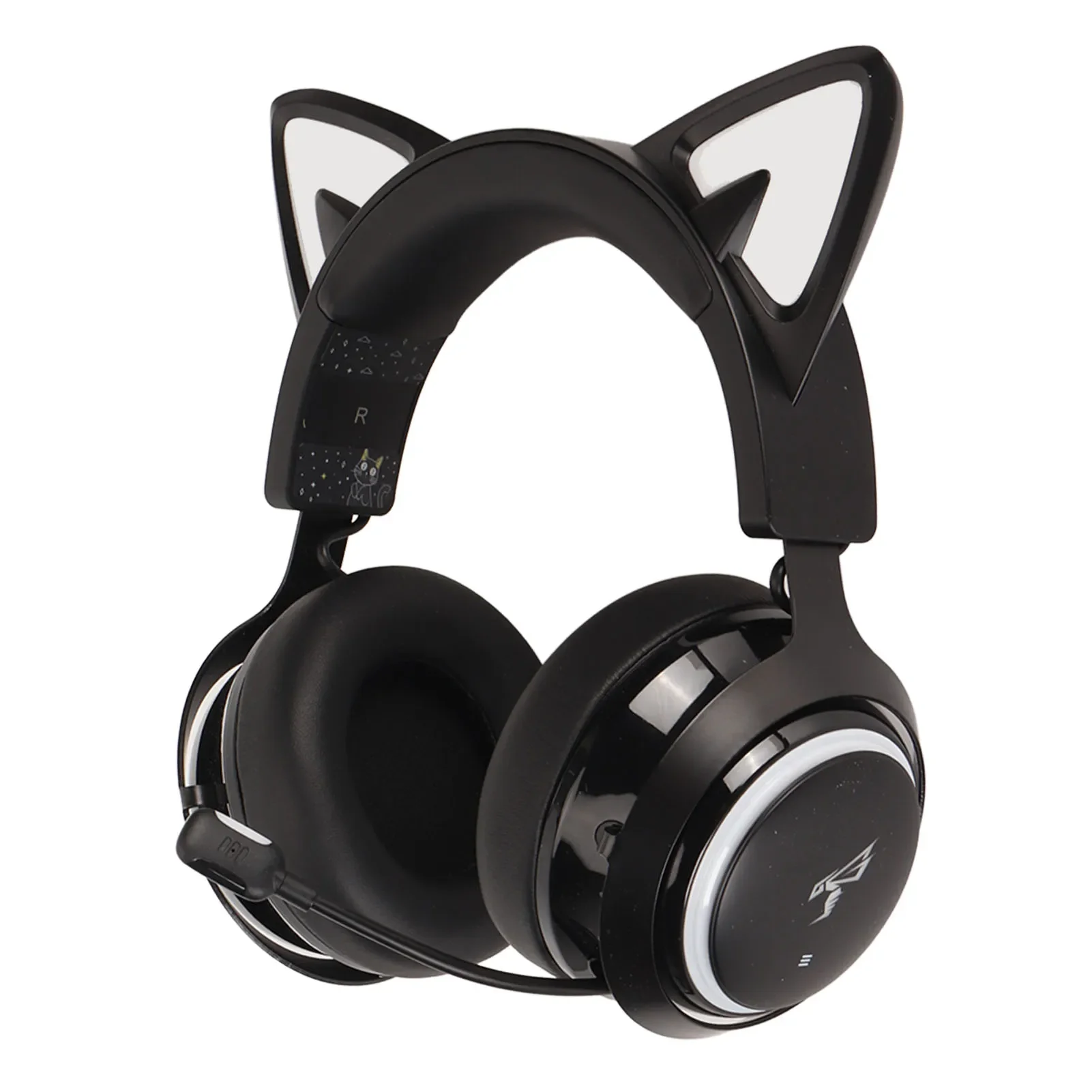 Игровая гарнитура с кошачьими ушками для SOMIC GS510 Pro RGB 2 4 ГГц Bluetooth беспроводные 3 5