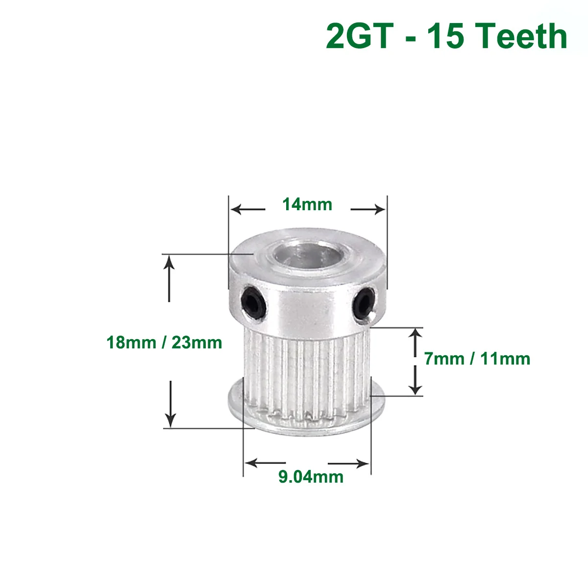3D Printer Parts GT2 Timing Pulley 15 Tooth 2GT Aluminum Bore 4mm 5mm 6mm Synchronous Wheels Gear Part For Belt Width 6mm 10mm
3D Printer Parts GT2 Timing Pulley 15 Tooth 2GT Aluminum Bore 4mm 5mm 6mm Synchronous Wheels Gear Part For Belt Width 6mm 10mm