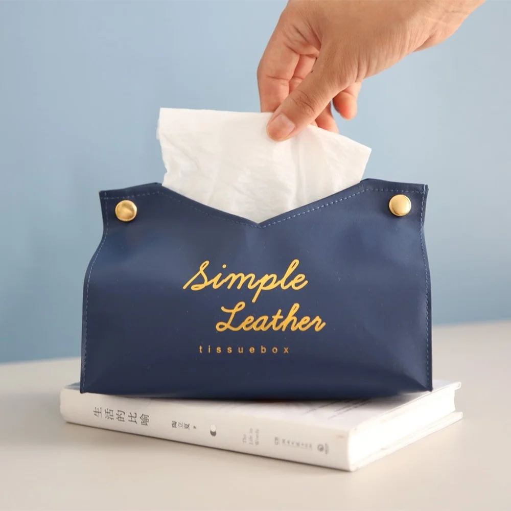 Hot Stamping PU Leather Tissue Bag Living Room Home Creative Tissue Box Car Tissue Pump
Hot Stamping PU Leather Tissue Bag Living Room Home Creative Tissue Box Car Tissue Pump