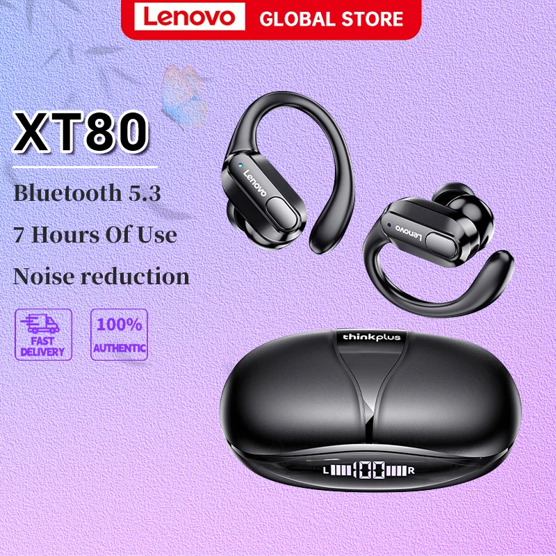 Original Thinkplus XT80 Sport Bluetooth Earphones Wireless Headphones with Mic HiFi Stereo Wireless Earbuds Waterproof Headset
Original Thinkplus XT80 Sport Bluetooth Earphones Wireless Headphones with Mic HiFi Stereo Wireless Earbuds Waterproof Headset