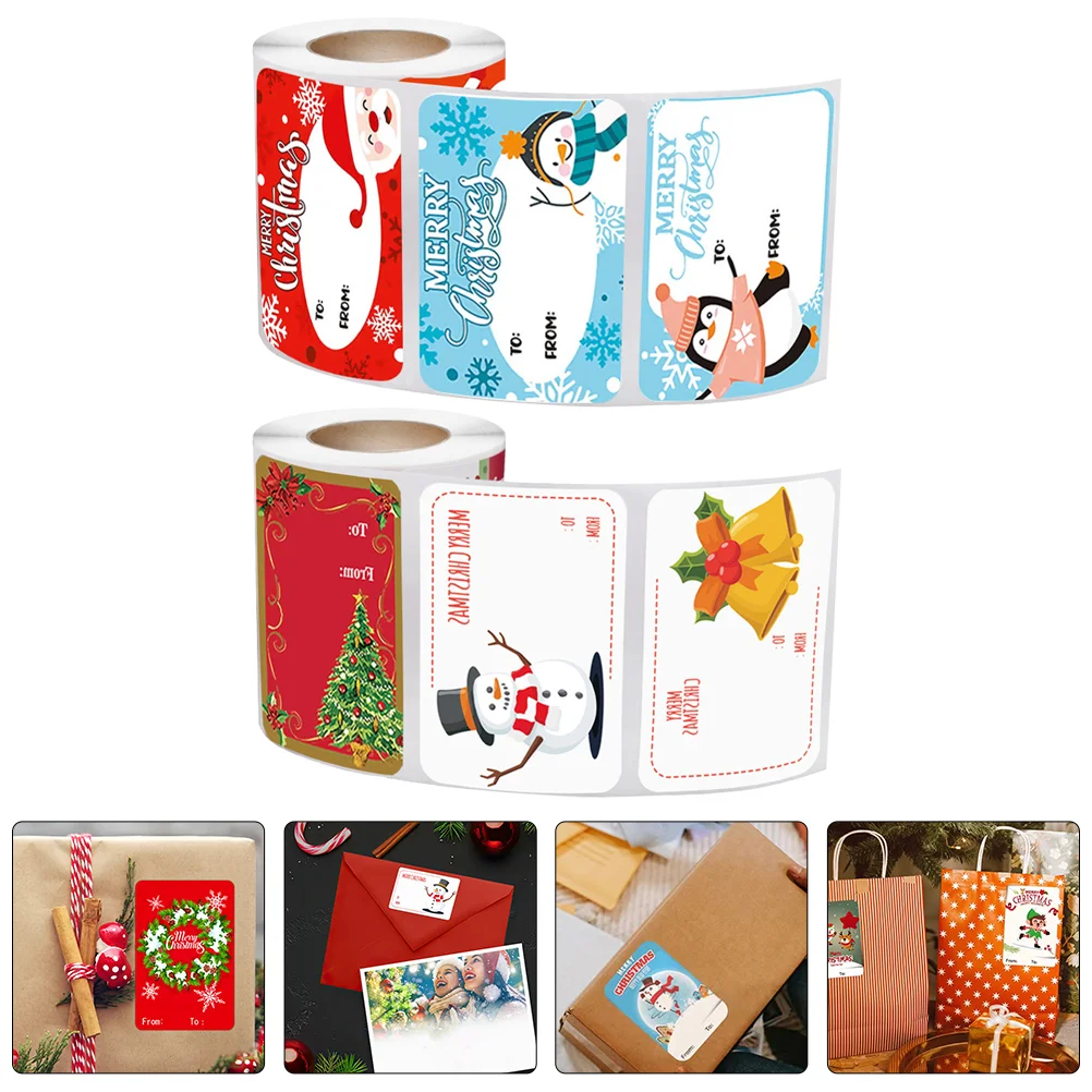 2 Rolls Christmas Stickers Gifts Rectangular Decorative Label Paper Wrapping Sealing Packaging Household Self Adhesive
2 Rolls Christmas Stickers Gifts Rectangular Decorative Label Paper Wrapping Sealing Packaging Household Self Adhesive