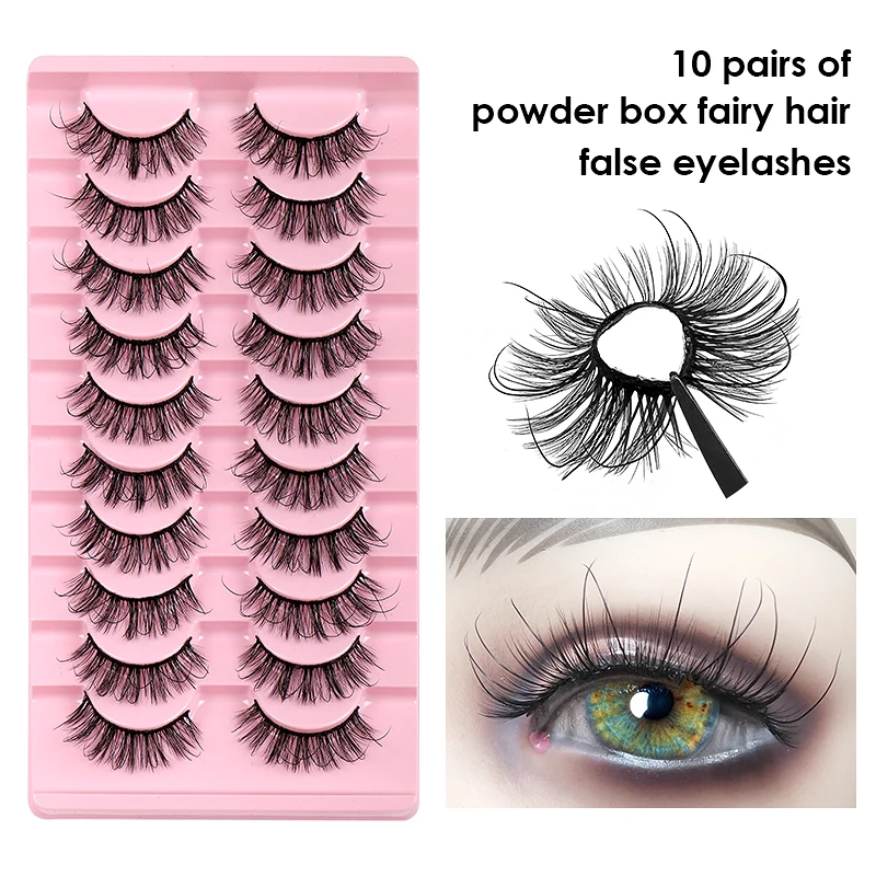 10 Pairs Faux Mink Lashes Extension DD Fairy Fake Eyelashes Russian Volumes Curl Fluffy Reusable Natural Thick False Eyelashes
10 Pairs Faux Mink Lashes Extension DD Fairy Fake Eyelashes Russian Volumes Curl Fluffy Reusable Natural Thick False Eyelashes