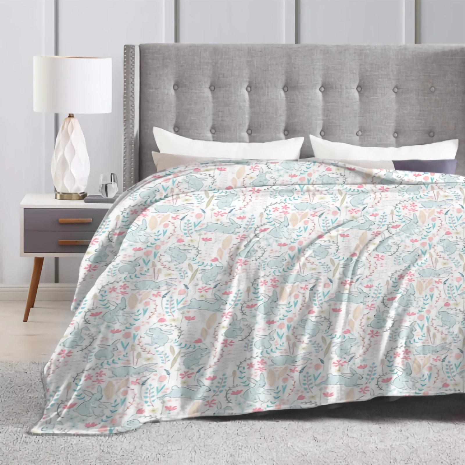 50"x40" Kids Boys Girls Blanket Comfort Warm Soft Plush Cozy Throw for Christmas Gift Sweet Bunnies Flannel Fleece Blankets
50"x40" Kids Boys Girls Blanket Comfort Warm Soft Plush Cozy Throw for Christmas Gift Sweet Bunnies Flannel Fleece Blankets
