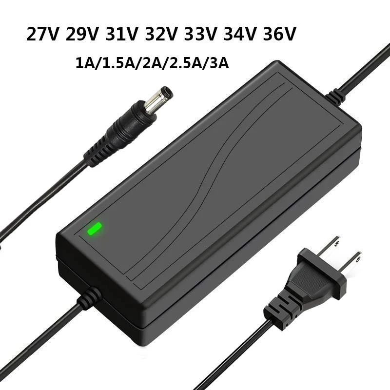 27V 29V 31V 32V 33V 34V 36V DC Power Adapter Supply 31 33 36 Volt AC 100V 220V 5.5x2.1mm-2.5mm Jack AdaptorTransformer Conveter 
27V 29V 31V 32V 33V 34V 36V DC Power Adapter Supply 31 33 36 Volt AC 100V 220V 5.5x2.1mm-2.5mm Jack AdaptorTransformer Conveter