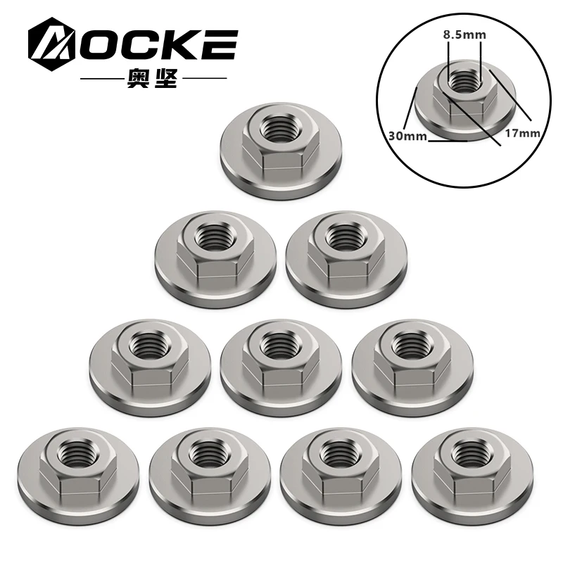 M10 Thread Replacement Angle Grinder Metal Pressure Plate Nut Set Tools for 10mm Spindle Thread Cutting Blades Package 
M10 Thread Replacement Angle Grinder Metal Pressure Plate Nut Set Tools for 10mm Spindle Thread Cutting Blades Package