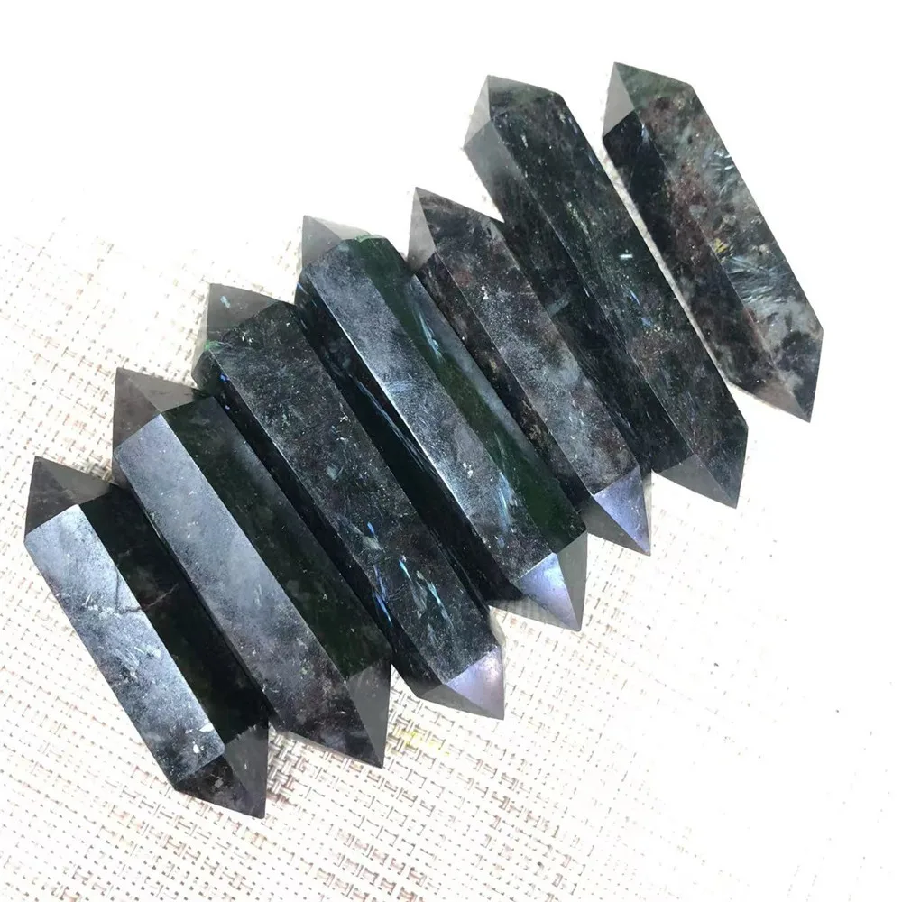 Natural Astrophyllite Crystal Wand black Double-pointed Treatment Stone Firework stone Tower
Natural Astrophyllite Crystal Wand black Double-pointed Treatment Stone Firework stone Tower