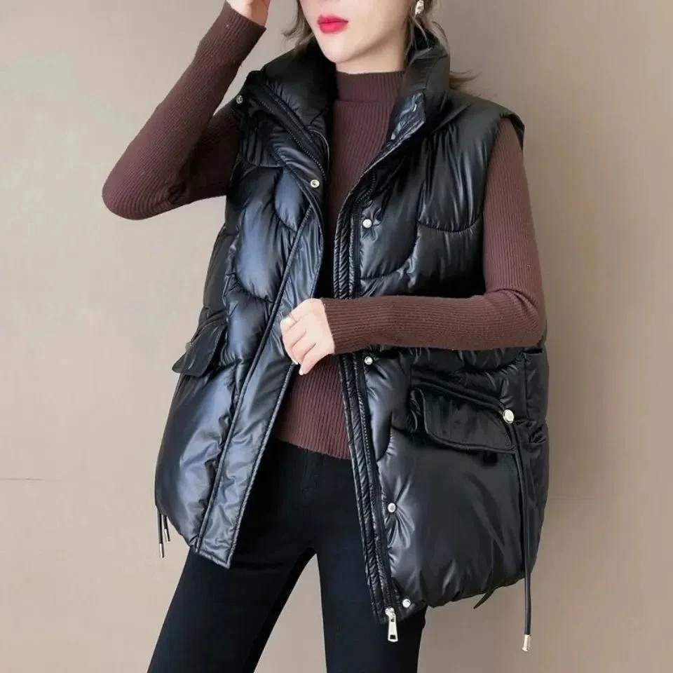 Vest Stand Jacket Short 2022 Coat Collar Waistcoat Women's Autumn Vest Cotton Sleeveless New Women Winter Vest Down Fashion
Vest Stand Jacket Short 2022 Coat Collar Waistcoat Women's Autumn Vest Cotton Sleeveless New Women Winter Vest Down Fashion