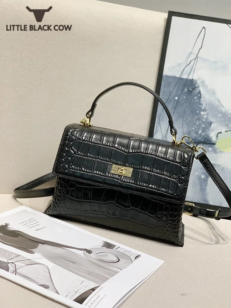 Office Ladies Crocodile Pattern Handbag Flap Satchels Women Genuine Leather Crossbody Bag Handbag Vintage Messenger Shoulder Bag
Office Ladies Crocodile Pattern Handbag Flap Satchels Women Genuine Leather Crossbody Bag Handbag Vintage Messenger Shoulder Bag