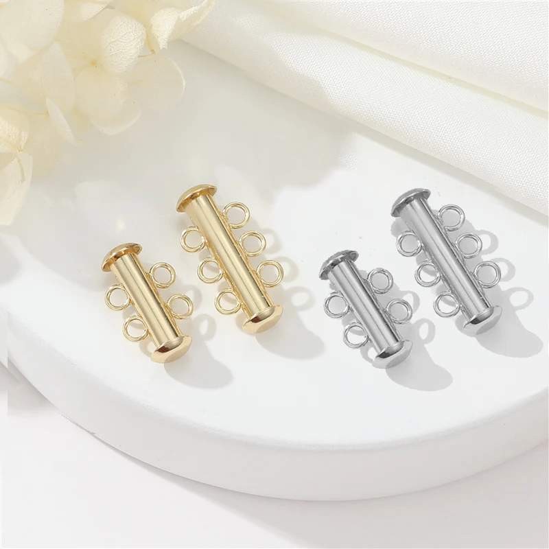 3Pcs Brass 14K Gold Plated Layered Necklace Clasps Magnetic Tube Clasps Connectors For Diy Bracelet Necklace Jewelry Making
3Pcs Brass 14K Gold Plated Layered Necklace Clasps Magnetic Tube Clasps Connectors For Diy Bracelet Necklace Jewelry Making