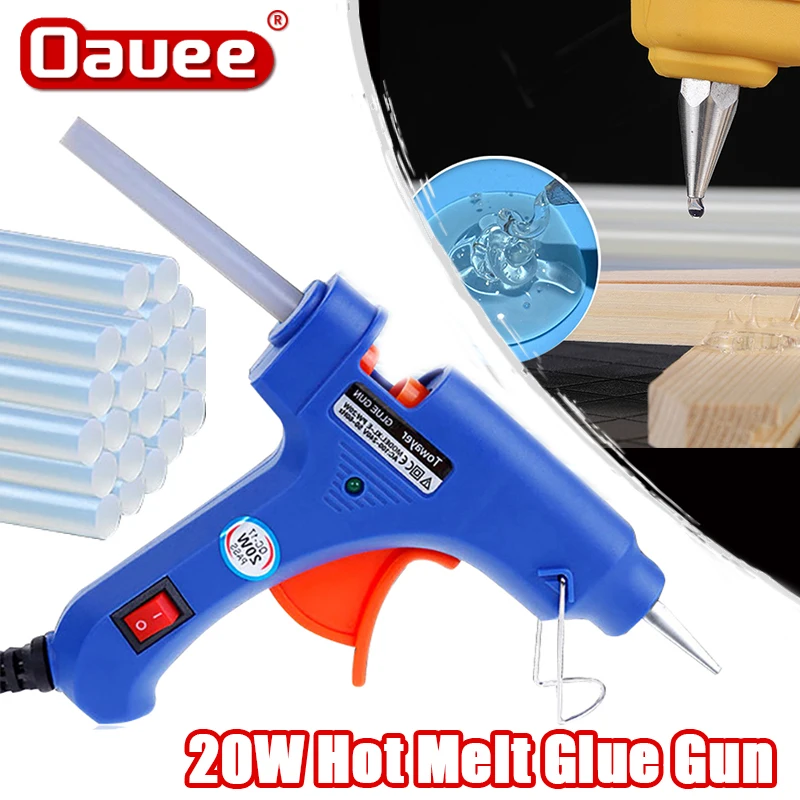 20W Hot Melt Glue Gun With 7MM Transparent Glue Stick Mini Gun US/EU Electric Heat Temperature Gun Special Stick Repair Tool
20W Hot Melt Glue Gun With 7MM Transparent Glue Stick Mini Gun US/EU Electric Heat Temperature Gun Special Stick Repair Tool