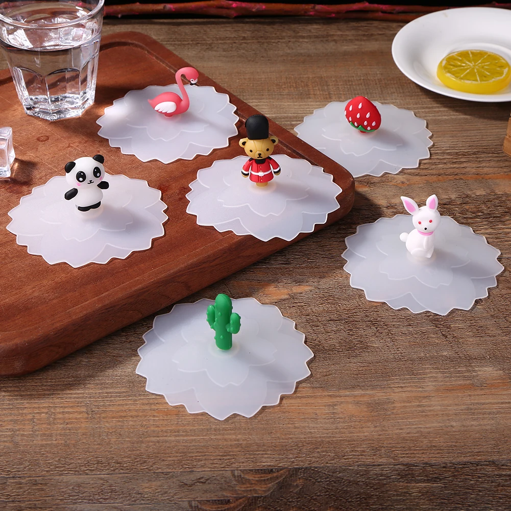 Cute Cartoon Animal Silicone Glass Cup Cover High Temperature Resistance Lids Anti-dust Durable Coffee Mug Suction Seal Caps
Cute Cartoon Animal Silicone Glass Cup Cover High Temperature Resistance Lids Anti-dust Durable Coffee Mug Suction Seal Caps