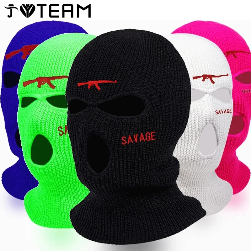 

Faison Neon Balaclava Tree-ole Ski Mask AK47 Tactical Mask Full Face Mask Winter at Party Mask Limited Embroidery ifts