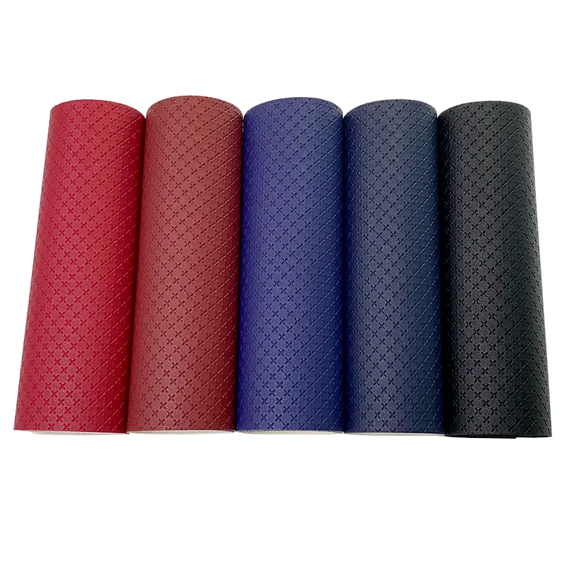 XHT Cross Pattern Embossed Solid Colors PU Vinyl Faux Leather Fabric Sheet Cotton Back for bows earring and crafts
XHT Cross Pattern Embossed Solid Colors PU Vinyl Faux Leather Fabric Sheet Cotton Back for bows earring and crafts