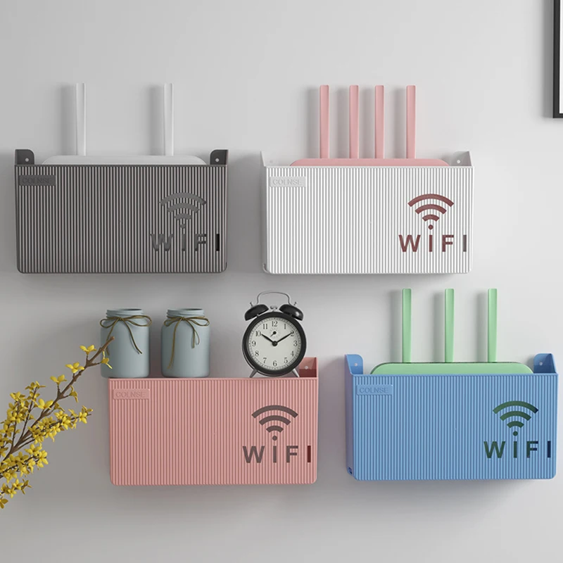 Wireless Wifi Wall Hanging Router Shelf Storage Box ABS Plastic Organizer Box Cable Power Bracket Organizer Box for Home Decor
Wireless Wifi Wall Hanging Router Shelf Storage Box ABS Plastic Organizer Box Cable Power Bracket Organizer Box for Home Decor