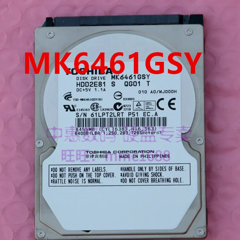 95% New Original Hard Disk For Toshiba 640GB 2.5" 16MB SATA 7200RPM For MK6461GSY 
95% New Original Hard Disk For Toshiba 640GB 2.5" 16MB SATA 7200RPM For MK6461GSY
